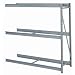 Lyon BB67501 3 Tier Pre-Engineered Bulk Storage Rack Add-On without Decking, 96" Width x 24" Depth x 60" Height, Wedgewood Blue