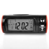 Neewer Digital Desktop LCD Dual Projection Travel Alarm Clock Thermometer