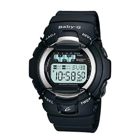 Casio Baby-G Baby Tanning Timer Watch - Black - BG1001-1V