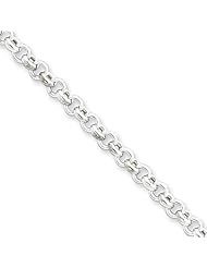 4.25mm, Sterling Silver, Rolo Chain, 8 inch