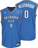 Adidas Oklahoma City Thunder Russell Westbrook Revolution 30 Replica Road Jersey Medium