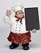 P/R CHEF WITH CHALK BOARD 19H,15W