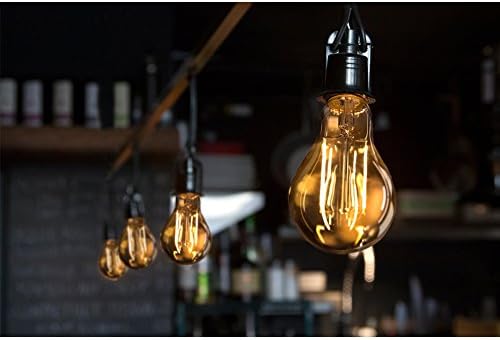 iLampens LED Edison Bulb A60 10W 1000lm Warm White 2700K with E26 Base UL LED Filament Bulbs to Replace 85W-95W Incandescent bulb, 6-Pack