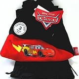 Cars Black 3 Piece Set - Toddler Boys Fleece Scarf Mittens & Short Hat