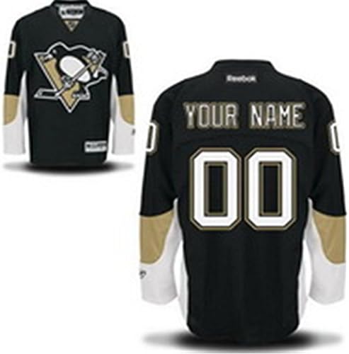 Men's Pittsburgh Penguins Stitched Home Black Jersey Tom Kuhnhackl #34_M