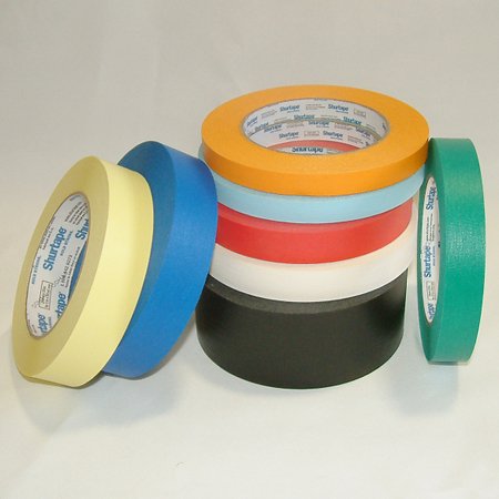 Shurtape CP-632 Colored Masking Tape: 1 in. x 60 yds. (Orange)