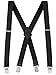 Buyless Fashion Mens Suspenders Elastic Adjustable 48