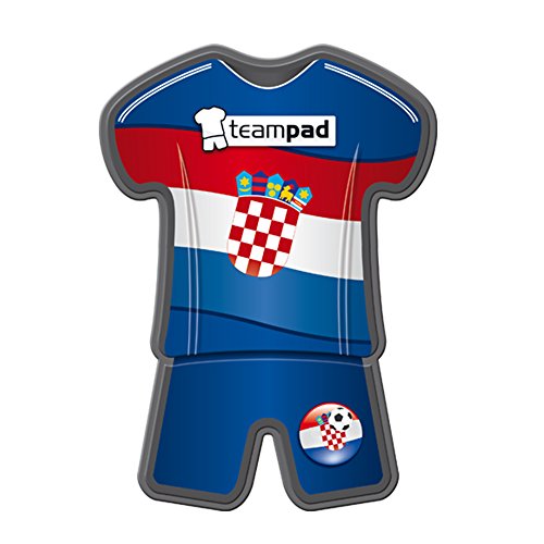 Fanartikel Antirutschpad Autohalterung Antirutschmatte Halterung für Auto Armaturenbrett Pad Teampad als Ablage für Handy & Navi mit Fussball Weltmeisterschaft 2014 WM & EM Trikot Flagge Style – Kroatien