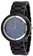 Oniss #ON609-L Petite Size Unique Collection MOP Dial Black Ceramic Swiss Quartz Watch