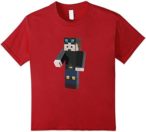 Kids YouTuber Shirt 6 Cranberry