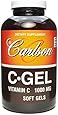 Carlson Labs C-Gel Natural Vitamin C, 1000mg, 100 Softgels