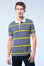 Red! Collection Short Sleeve Printed Stripe On Jersey Polo