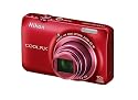 Nikon Coolpix S6300 Digital Camera - Red (16MP, 10x Optical Zoom) 2.7 inch LCD