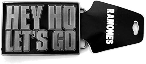 Ramones Men's Hey Ho Lets Go Belt Buckle Silver