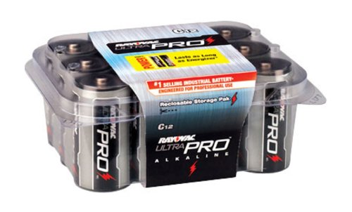 Rayovac UltraPRO Alkaline Batteries, C, Resealable 12-Pack #ALC-12