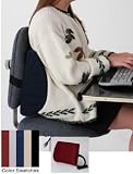 Lumbar Cushion - Sand color, this lumbar support office chair back cushion helps the lumbar and sacral region of the spinal colum. This Lumbar support helps to keep a good posture while sitting and also prevents any kind of spinal colum problems, it is ideal for those who work all day at the office. Lumbar pillow may be used in chair or car, it is washable, removable covers, 12 inch polyurethane foam molded to curve around to the sides of the back.