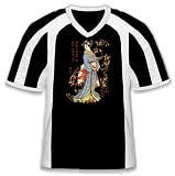 Japanese Geisha Mens Tattoo Jersey Style T-shirt, Old School Tattoo Style Design Mens Sport Geisha Shirt