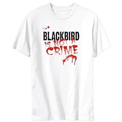 Being A ... Blackbird Is Not A Crime Tiere Herren T-Shirt (Wei�, Gr��en X-Small - XXX-Large)