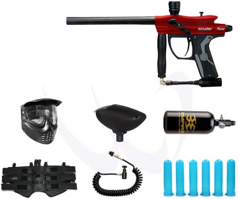 Spyder 2013 Fenix Electronic Paintball Gun Power 48ci Combo - Hot Red