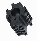 UAG Tactical Machined Aluminum Matte Black AR15 AR-15 M4 M16 .223 5.56 Rifle Deluxe .750 Diameter Quad 4 Weaver Picatinny Rail Gas Block Mount