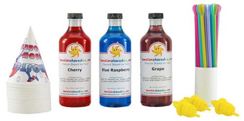 Hawaiian Shaved Ice Syrup - 3 Flavor Fun Pack Hawaiian Shaved Ice Syrup - 3 Flavor Fun Pack