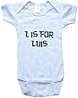 L IS FOR LUIS / Hurry Up - Name-series - White or Blue Onesie / Baby T-shirt