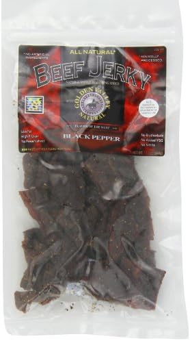 Golden Valley Natural Beef Jerky, Peppered, 12-Ounce Bag