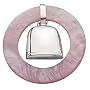 Empire Sterling Silver Teething Ring/Rattle - Pink
