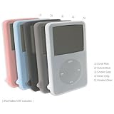 Apple iPod 5G Video (30GB) FlexiSkin - The Soft Low-Profile Case (Silver Grey (no screen guard))