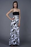Black and White Printed Gowns by Mary L Couture