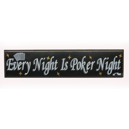 Cover image : Poker Every Night is Poker Night Wood Sign