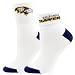 Baltimore Ravens Ladies White-Purple Roll Socks