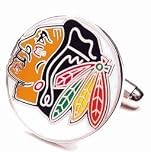 Chicago Blackhawks Cufflinks - NHL Hockey Sports Themed Formal Wear