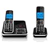 BT Inspire 1500 Twin Digital Cordless Phone with Answer Machine - Black