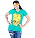 Teenage Mutant Ninja Turtles Women's T-shirt with Eye Mask
