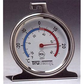 Taylor TruTemp Refrigerator/ Freezer Thermometer - Dial