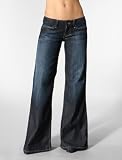 William Rast Savoy Wide Leg Trouser in Dark Handsand