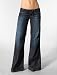 William Rast Savoy Wide Leg Trouser in Dark Handsand