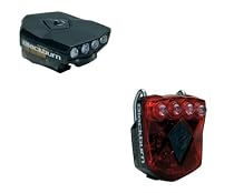 Blackburn Flea Front HL Bicycle Headlight and Flea Rear Flasher Taillight Combo Pack