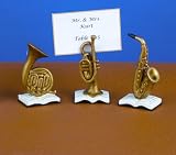 Brass Musical Instrument Place Card Holders