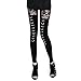 Collager Women's Fashion Punk Rock Gothic Sexy Lace Leggings