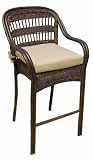 St. Kitts Patio Wicker Barstool Fabric: SU-701