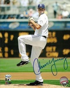 Chris Young Signed San Diego Padres Home 8x10 Photo
