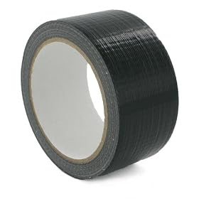YWS 6 Rolls, Black Gaffer/Duct Tape. Roll Size: 50mm X 20m