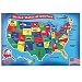 Melissa Doug 440 U.S.A. Map Floor- 51 pc