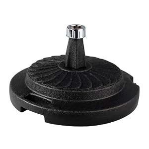 95 Lb. Unfilled Commercial Umbrella Stand, Black by 