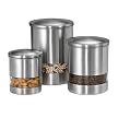 Polder Stainless Steel Window Canisters 3-pc. Set