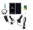 7 Items Accessory Combo for Microsoft Zune HD 16GB / 32GB Series: Includes Smoke Crystal Snap On Hard Case, Belt Clip, LCD Screen Protector, Home / Travel Charger, Car Charger, USB 2in1 Data Sync Cable and Light Blue Fishbone Style Keychain