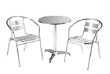 from Humber Imports Aluminium 3 Piece Bistro Dining Set