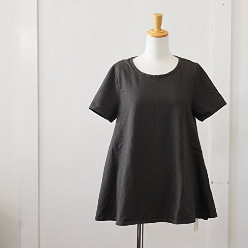 (ヤラ) YARRA 裾広がりシルエット　半袖フレアプルオーバー